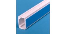 Self Adhesive White Plastic Trunking 17mm x 17mm 3MTR